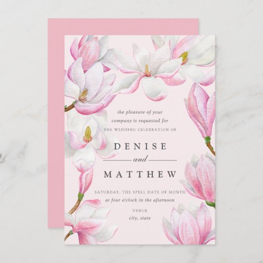 マグノリアコレクション 招待状 (正面/裏面)