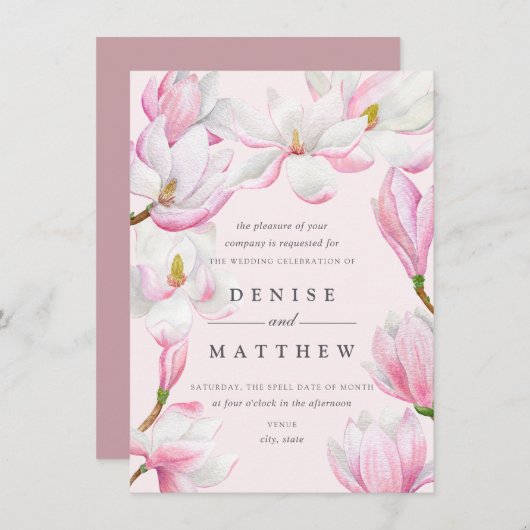 マグノリアコレクション 招待状 (正面/裏面)