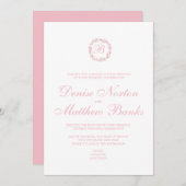 マグノリアコレクションinアーモンドブロッサムonホワイトInv 招待状 (正面/裏面)