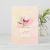 マグノリアサンライズアーチウォーターカラー招待状 招待状 (スタンド正面)