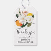 マグノリアシトラスブライダルシャワーメッセージカード ギフトタグ (正面)