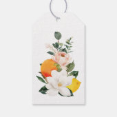 マグノリアシトラスブライダルシャワーメッセージカード ギフトタグ (裏面)