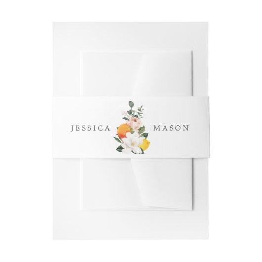 マグノリアシトラス結婚式招待状ベリーバンド 招待状ベリーバンド (正面例)