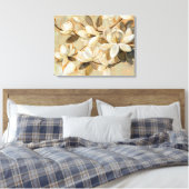 マグノリアシンプルクリーム キャンバスプリント (インサイチュ (寝室))