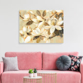 マグノリアシンプルクリーム キャンバスプリント (インサイチュ (リビング))