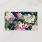 マグノリアスとアジサイアンティーク植物学 名刺 (裏面)