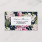 マグノリアスとアジサイアンティーク植物学 名刺 (正面)