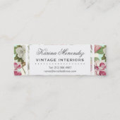 マグノリアスとアジサイヴィンテージボタニカルミニブ スキニー名刺 (正面)
