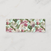 マグノリアスとアジサイヴィンテージボタニカルミニブ スキニー名刺 (裏面)