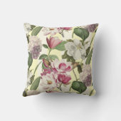 マグノリアスとアジサイ園ヴィンテージ植物学 クッション (裏面)