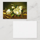 マグノリアス金ゴールドベルベット布 ノートカード (正面/裏面)