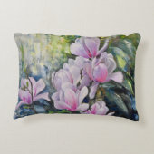 マグノリアセレニティ – フローラアートバイルキアン アクセントクッション (裏面)