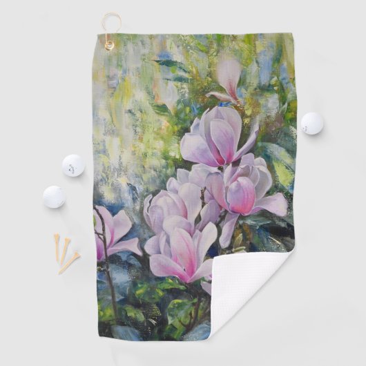 マグノリアセレニティ – フローラアートバイルキアン ゴルフタオル (インサイチュ)