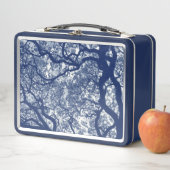 マグノリアツリー – シアノタイプ効果 メタルランチボックス (インサイチュ)