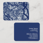 マグノリアツリー – シアノタイプ効果 名刺 (正面/裏面)
