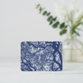 マグノリアツリー – シアノタイプ効果 名刺 (スタンド正面)