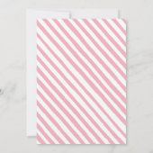 マグノリアパステルフローラベビーガールシャワー招待 招待状 (裏面)