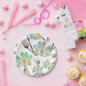 マグノリアパターン紙プレート ペーパープレート (パーティー)