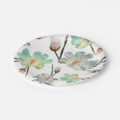 マグノリアパターン紙プレート ペーパープレート (アングル)