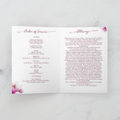 マグノリアピンクフローラ葬祭折りプログラム プログラム (内部)