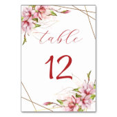 マグノリアフェイクス金箔フレ素朴ーム結婚ズ テーブルナンバー (正面)