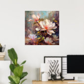 マグノリアフラムスファインアート ポスター (ホームオフィス)