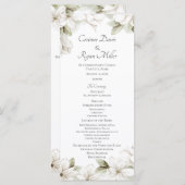 マグノリアフラムス春の結婚式プログラム プログラム (正面/裏面)