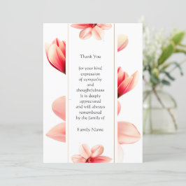 マグノリアフラワーサンキューカード 招待状