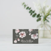 マグノリアフラワーズイラストレーション 名刺 (スタンド正面)