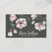 マグノリアフラワーズイラストレーション 名刺 (正面)