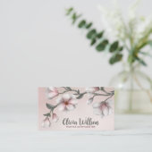 マグノリアフラワーズイラストレーション 名刺 (スタンド正面)