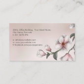 マグノリアフラワーズイラストレーション 名刺 (裏面)