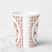 マグノリアフラワーズインコーラルブライダルシャワー 紙コップ (右)