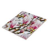 マグノリアフラワーズフローラボタニカルブロッサムシックCe タイル (側面)