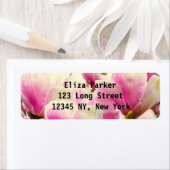 マグノリアフラワーズフローラ植物花シック ラベル (インサイチュ)