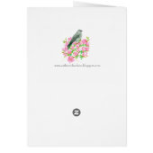 マグノリアフラワーズモッキングバードウォーターカラー (裏面)