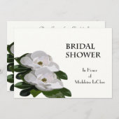 マグノリアフラワーブライダルシャワー招待 招待状 (正面/裏面)