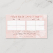 マグノリアフラワーブランチイラストレーション 名刺 (裏面)