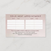 マグノリアフラワーブランチイラストレーション 名刺 (裏面)