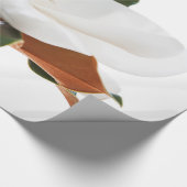 マグノリアフラワーホワイトマグノリアスフローラブロッサム ラッピングペーパー (角)