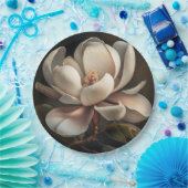 マグノリアフラワー紙プレート ペーパープレート (パーティー)