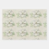 マグノリアフラワー ラッピングペーパーシート (正面3)