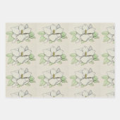 マグノリアフラワー ラッピングペーパーシート (正面)