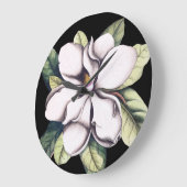 マグノリアフラワー ラージ壁時計 (傾斜)