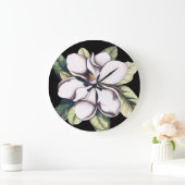 マグノリアフラワー ラージ壁時計 (ホーム)