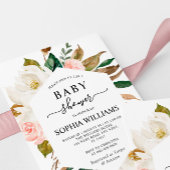 マグノリアフレームフローラベビーシャワー招待状 招待状