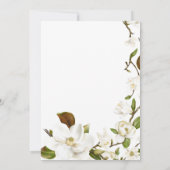 マグノリアフローラカップルのシャワー 招待状 (裏面)