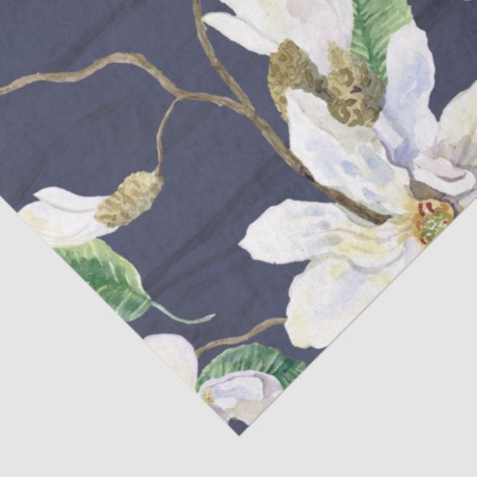 マグノリアフローラファームハウスネイビーウッドデクページ 薄葉紙 (詳細)