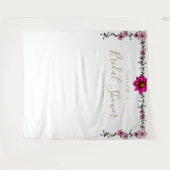 マグノリアフローラブライダルシャワー背景 タペストリー (正面(横))