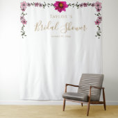 マグノリアフローラブライダルシャワー背景 タペストリー (インサイチュ)